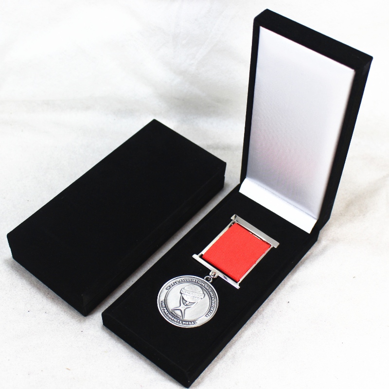 Στοιχείο V-10L ορθογώνιο Δερματίνη Χαρτί κουτί για μετάλλιο & σήμα 50 * 120 mm, κ.λπ. mm. 69 * 148 * 30, βάρη περίπου 98g